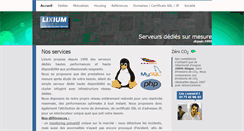 Desktop Screenshot of lixium.fr