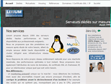 Tablet Screenshot of lixium.fr